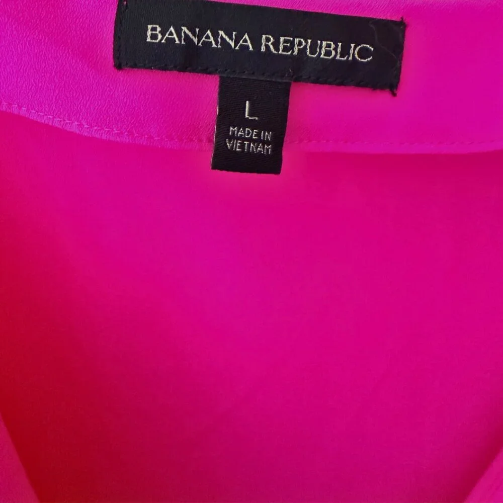 Banana Republic, Pink, Blouse, L - Picture 6 of 6